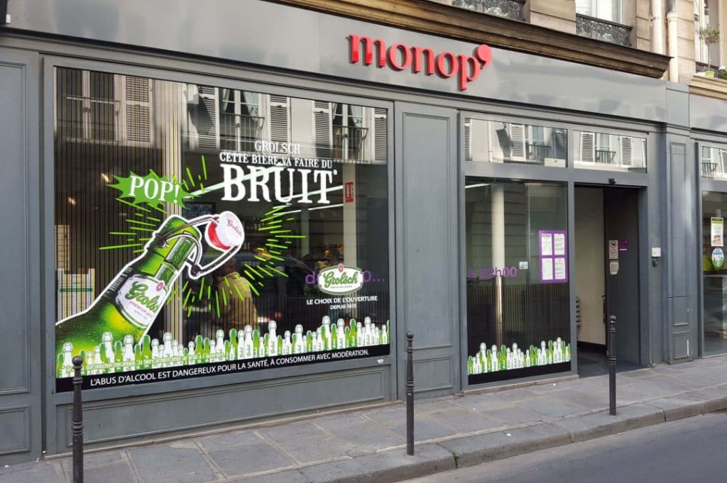 vitrophanie vitrine Nîmes